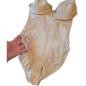 NWOT Vintage Union Made 1960's Nude Shapewear Underwire Lingerie Bodysuit 38C